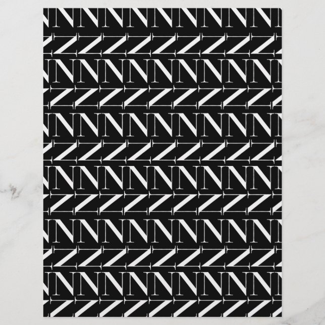 Monograma - Letra inicial N (Frente)