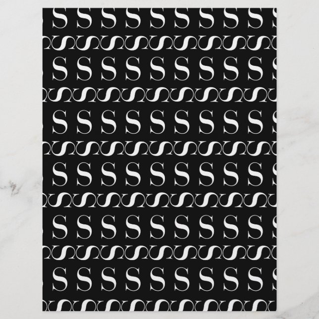 Monograma - Letra Inicial S (Frente)
