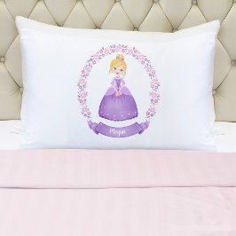 Monograma - Menina Princesa Pillowcase
