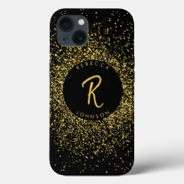 Monograma Menino Dourado e Negro