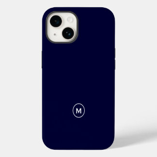 Monograma Minimal Azul Marinho