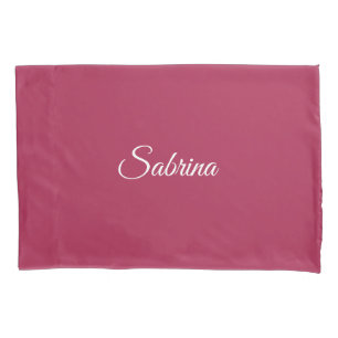 Monograma minimalista rosa cereja