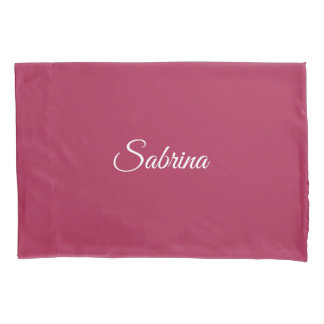 Monograma minimalista rosa cereja