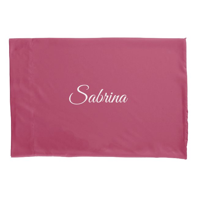 Monograma minimalista rosa cereja (Frente)