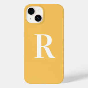 Monograma Mínimo Amarelo Moderno