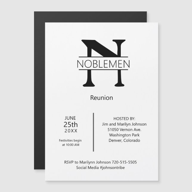 Monograma Mínimo de Reunião da Família Magnética (Frente/Verso)