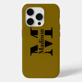 Monograma mínimo e moderno preto