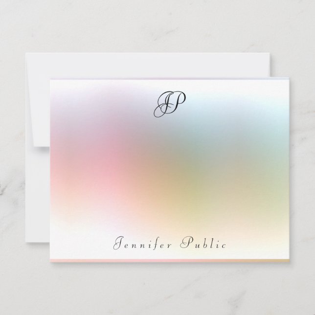 Monograma Modelo Colorida Elegante (Frente)