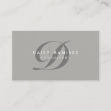 Monograma moderno do cartão de visita profissional