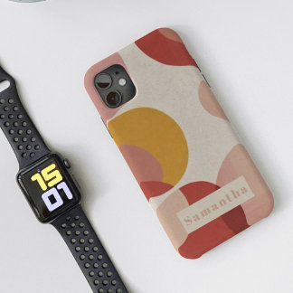 Monograma Moderno do Círculo de Abstrato Chic