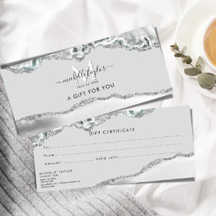 Monograma Moderno Makeup Elegante Voucher