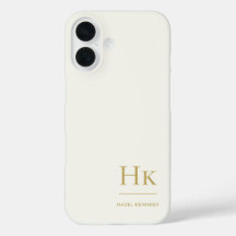 Monograma Moderno Simples Monogramado Dourado Marf