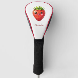 Monograma morango kawaii fofo