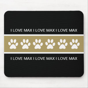 Monograma Mousepads do cão