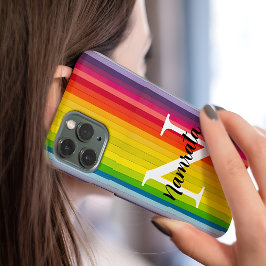 Monograma Multicoloração Capa de telefone personal