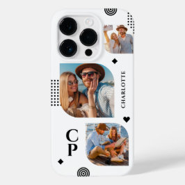 Monograma Nome 3 Foto Colagem Moderna