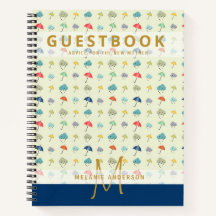 Monograma Novo Catálogo de Convidados para Chás de