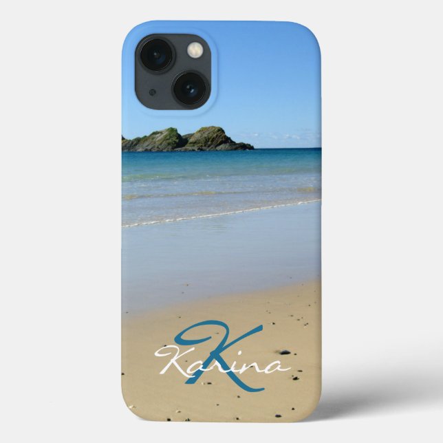 Monograma Ocean Beach Case-Mate iPhone 13 Case (Verso)
