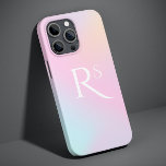 Monograma Ombre Holográfico Rosa Girassol Personal<br><div class="desc">Monograma Ombre Holográfico Rosa Girly Personalizado Capa de telefone apresenta um fundo holográfico rosa e azul com seu monograma personalizado no centro. Personalize editando o texto nas caixas de texto fornecidas. Elaborado por ©Evco Studio www.zazzle.com/store/evcostudio</div>