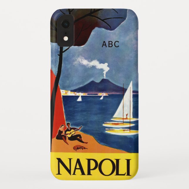 Monograma Personalizado capas de telefone Napoli ( (Verso)