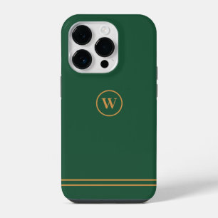 Monograma Personalizado Clássico Verde Chic