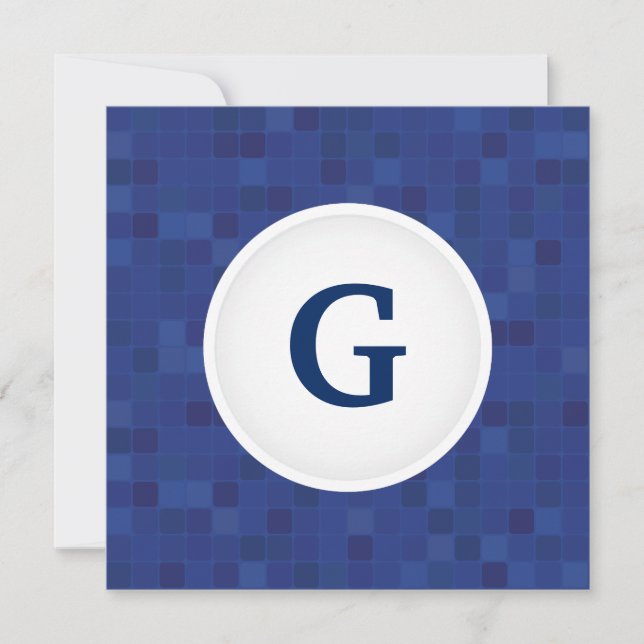 Monograma personalizado com padrão de pixel do mos (Frente)