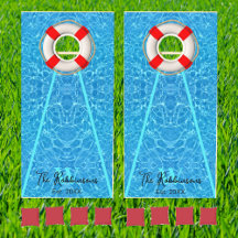 Monograma Personalizado da Família da Piscina de P