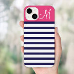 Monograma Personalizado de Bandas de Pré-Disquete<br><div class="desc">capa de telefone personalizada na moda personalizada personalizada com o seu monograma inicial,  nome ou outro texto personalizado sobre um padrão de fundo de tendência fofo. Clique em Personalizar para adicionar seu próprio texto e fotos e criar um único design de caso!</div>