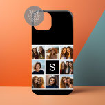 Monograma Personalizado de Colagem de Fotos em Pre<br><div class="desc">Você pode usar fotos do Instagram para este design. Use 8 fotos quadradas para criar um presente exclusivo e pessoal. Se precisar ajustar as fotos,  clique na ferramenta personalizar para fazer alterações.</div>