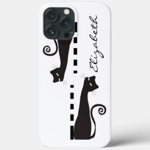 Monograma Personalizado de Gato Negro