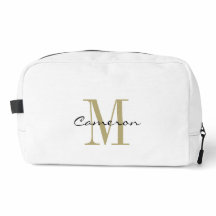 Monograma Personalizado de Ouro Moderno e Elegante