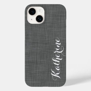 Monograma Personalizado de Textura em Line de Faux