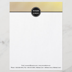 Monograma Personalizado do Papel de carta Preto e