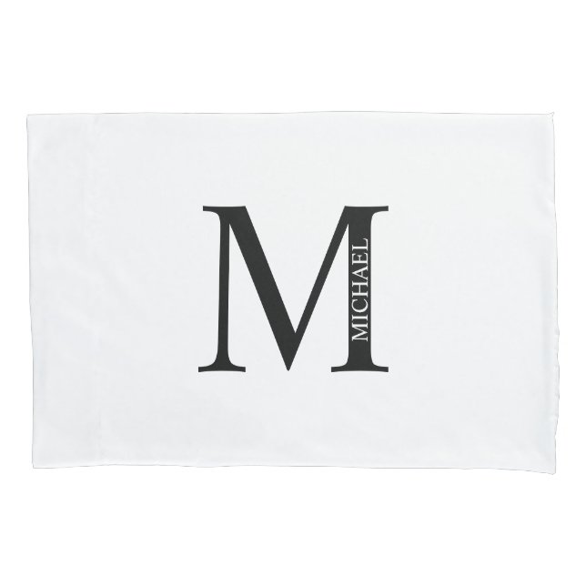 Monograma Personalizado e Caso de Travesseiro de N (Frente)