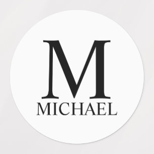 Monograma Personalizado e Etiquetas de Nome