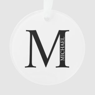Monograma Personalizado e Ornamento de Nome