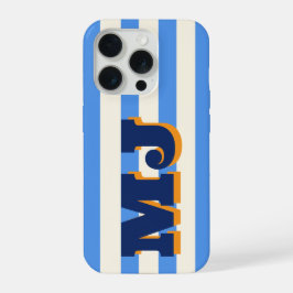 Monograma Personalizado em Negrito, Faixa Azul