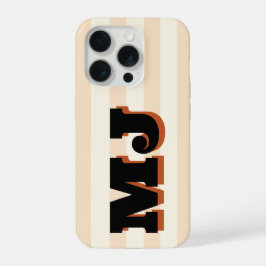 Monograma Personalizado em Negrito, Listra Neutra