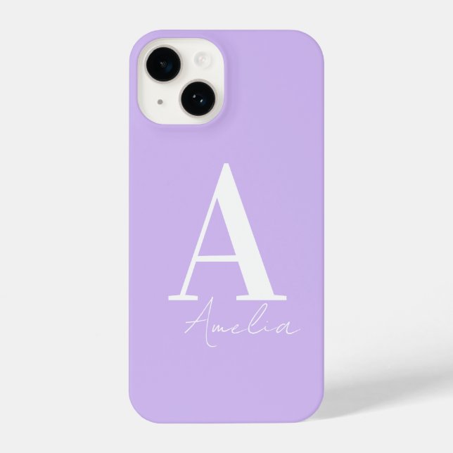 Monograma Personalizado Lilac Roxo (Verso)