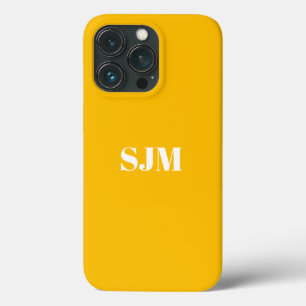 Monograma personalizado minimalista - Mango laranj
