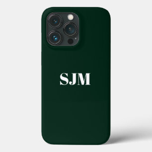 Monograma personalizado minimalista verde pinho es