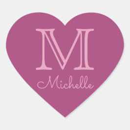 Monograma Personalizado, Nome e Etiquetas de Cores