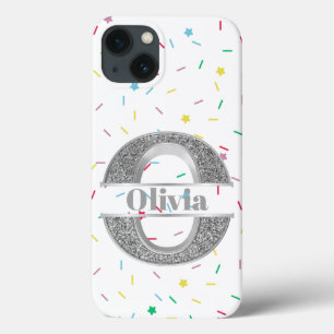 Monograma personalizado Prata inicial do seu nome