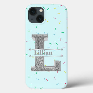 Monograma Personalizado Prata Inicial L Seu Nome