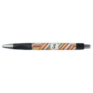 Monograma Personalizado Retro Moderno 70s Caneta G