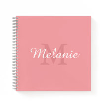 Monograma Personalizado Rosa Elegante e Simples