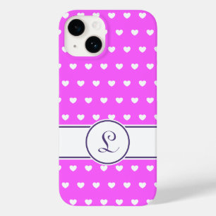 Monograma Personalizado Rosa Giradinho Com Coraç