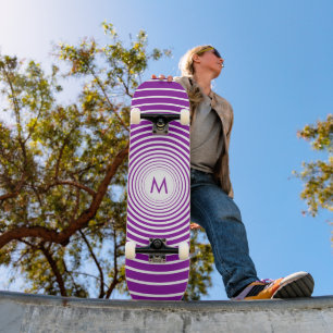 Monograma Personalizado skate Sua Letra de Cor