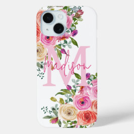 Monograma | Personalizar | Aquarela | Floral
