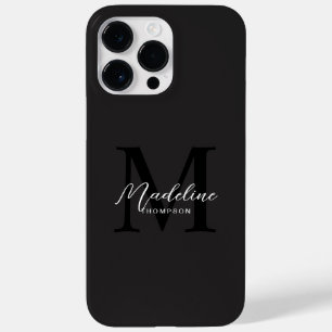 Monograma Preto Mínimo Moderno
